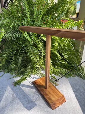 Tabletop Hook and Ring Toss Game, 12.25” Tall Wooden Bar Game, Classic Pub Game